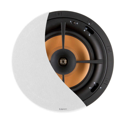 Klipsch PRO-160RPC In-Ceiling Speakers - Front view (half grille shown)