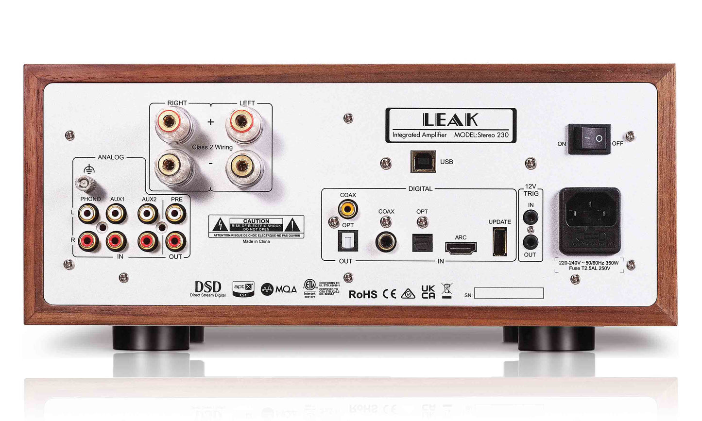 LEAK Stereo 230 Amplifier - Rear