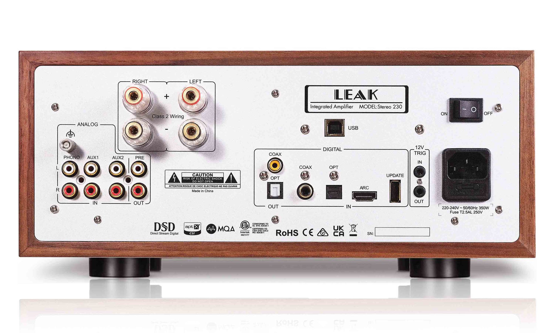 LEAK Stereo 230 Amplifier - Rear