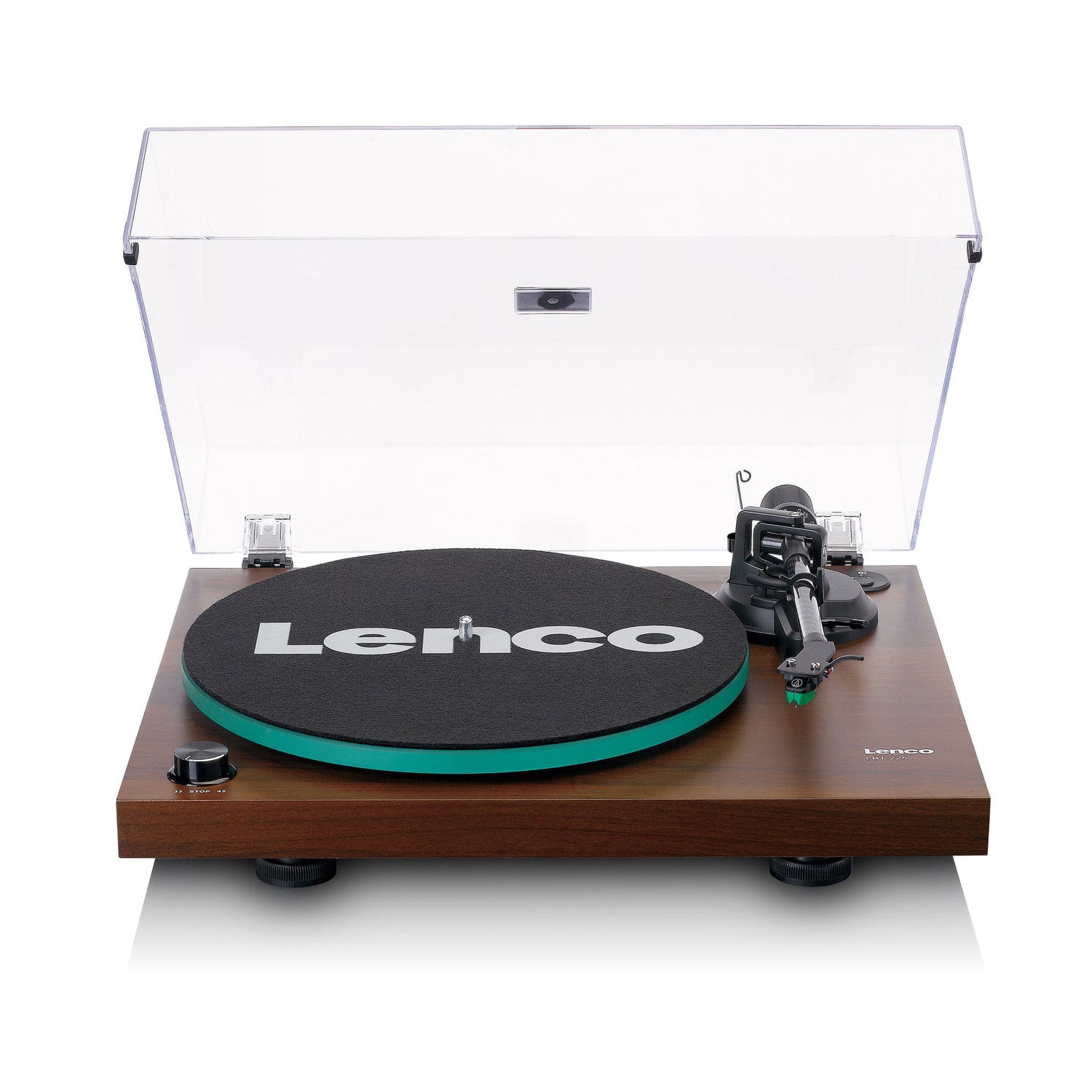 Lenco LBT-225 Turntable - Comes with a Hinged Plastic Lid