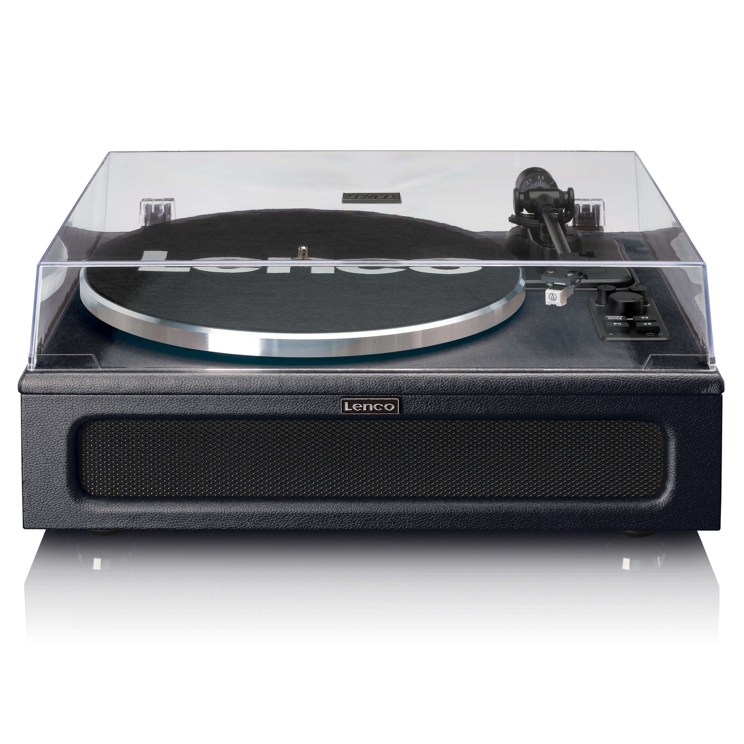 Lenco LS-430 Turntable with Built in Speakers Black – Audio Trends