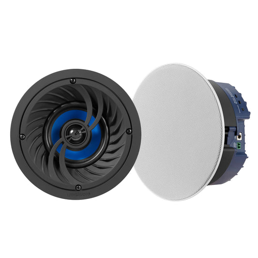 Lithe Audio 4” Bluetooth Active+Passive In-Ceiling Speaker Pair on white background