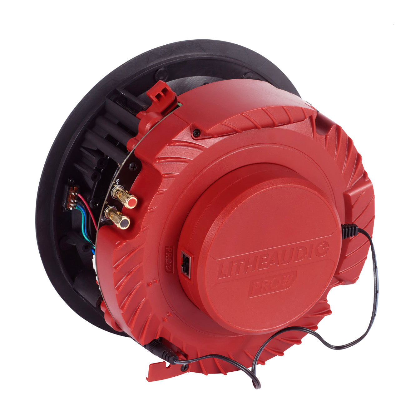 Lithe Audio Pro Poe Bolt On - attached to in-ceiling speaker