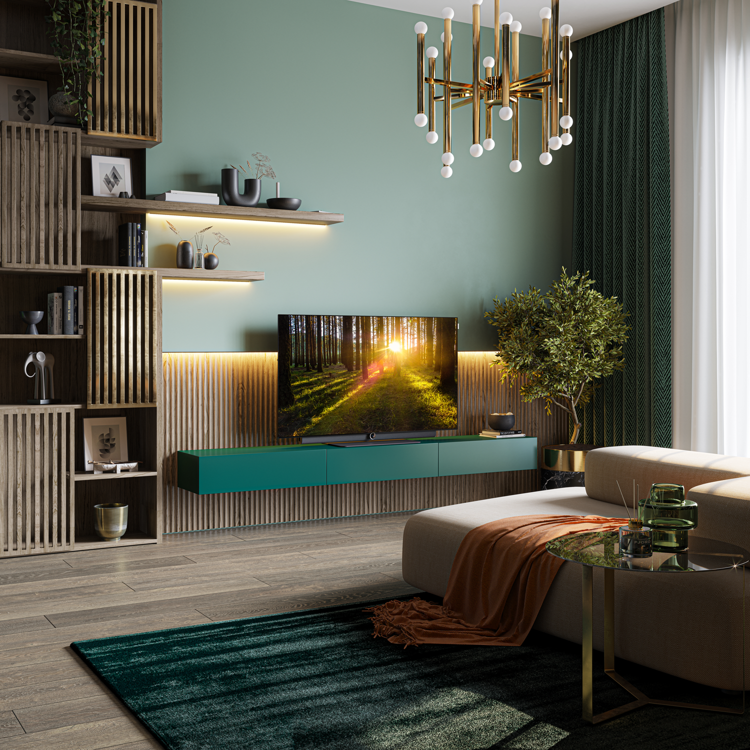 Television in living room