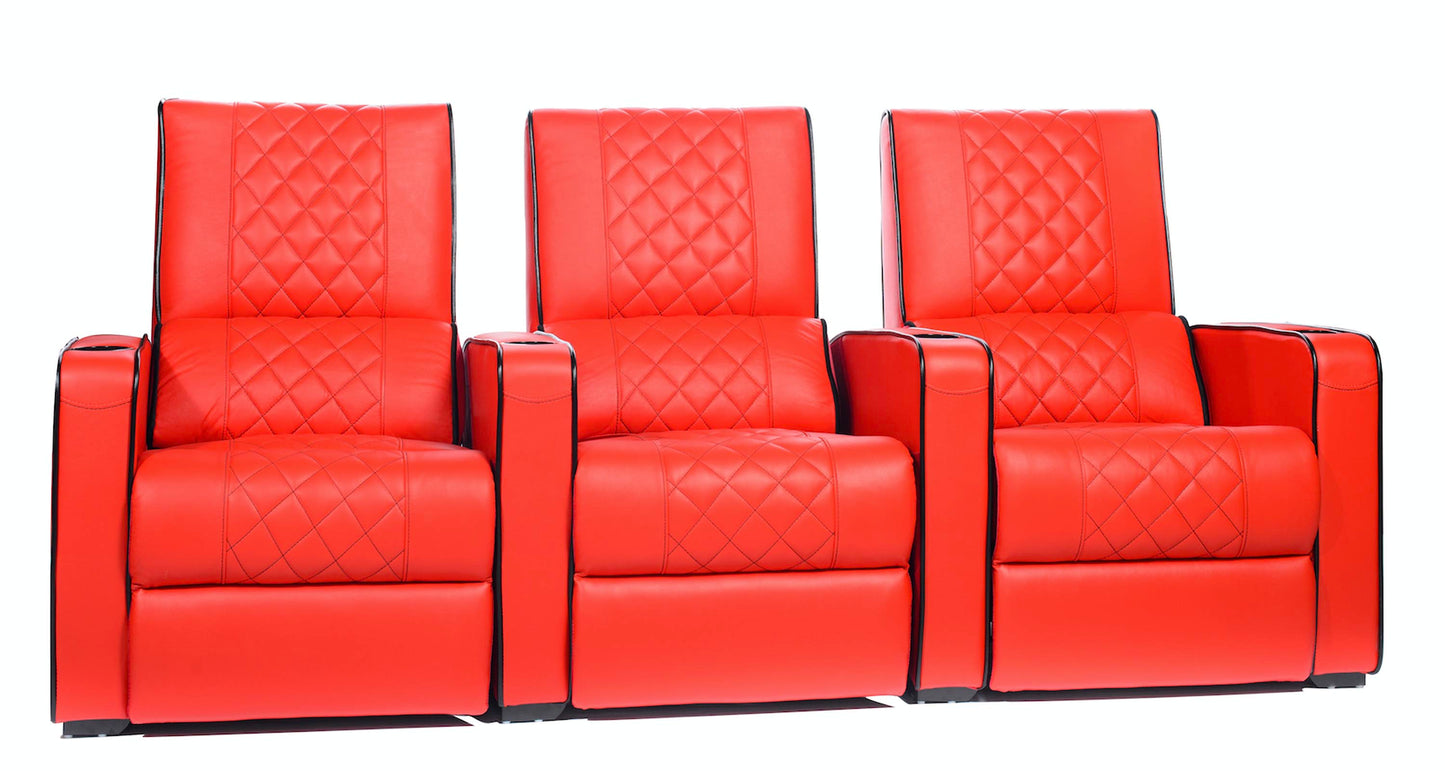 Manhattan Gotham Pro Home Cinema Seating - Configuration of 3