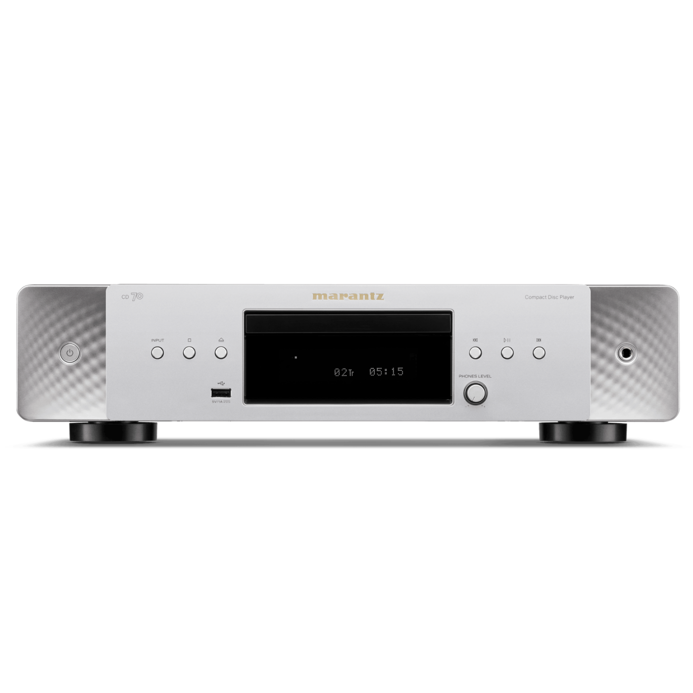Front view of silver Marantz CD 70 CD Player