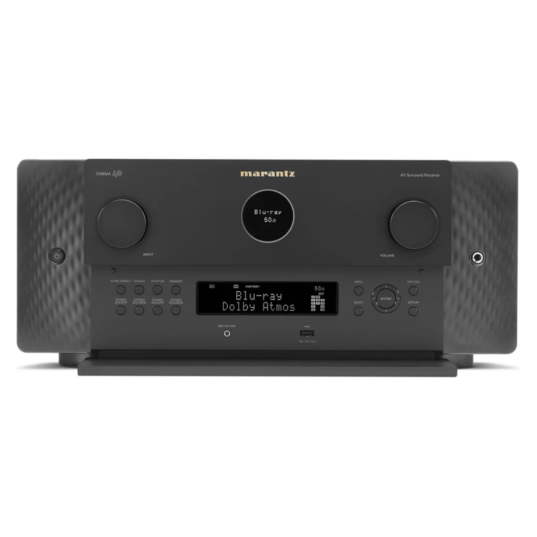 Marantz audio receiver on a white background