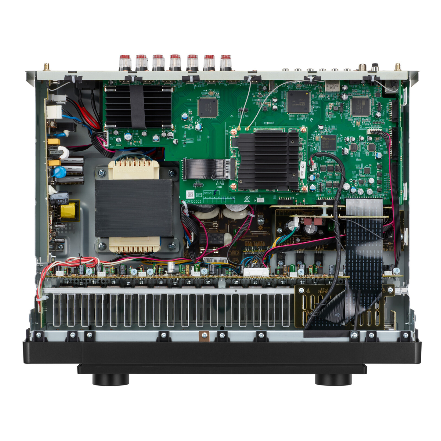 Internal view of black Marantz Cinema 70s Series 2 AV Receiver