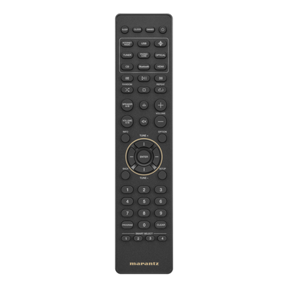 Black Marantz MCR-60N Compact All-In-One Hi-Fi System remote control