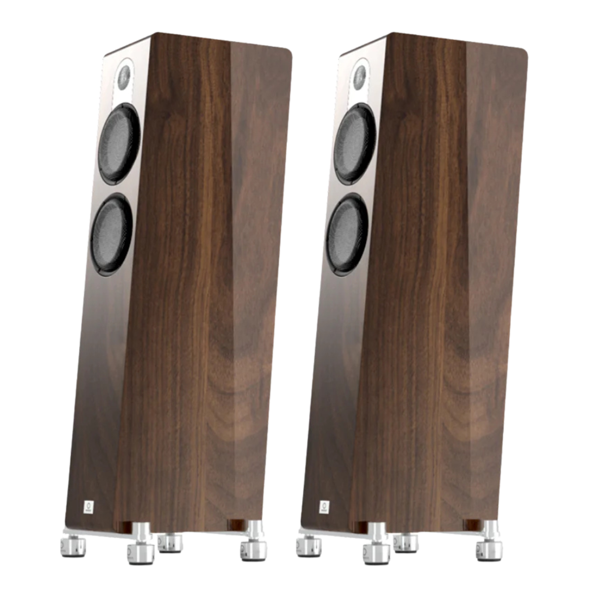 Pair of Marten Parker Trio Floorstanding Speakers in Piano Walnut finish