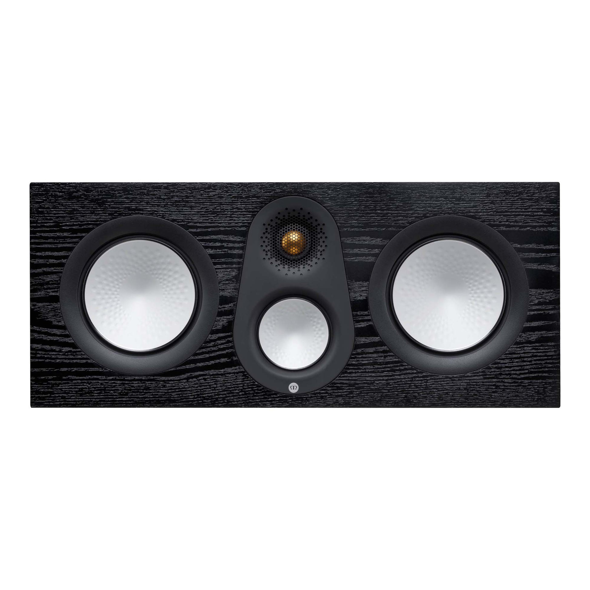 Center channel speaker in black finish