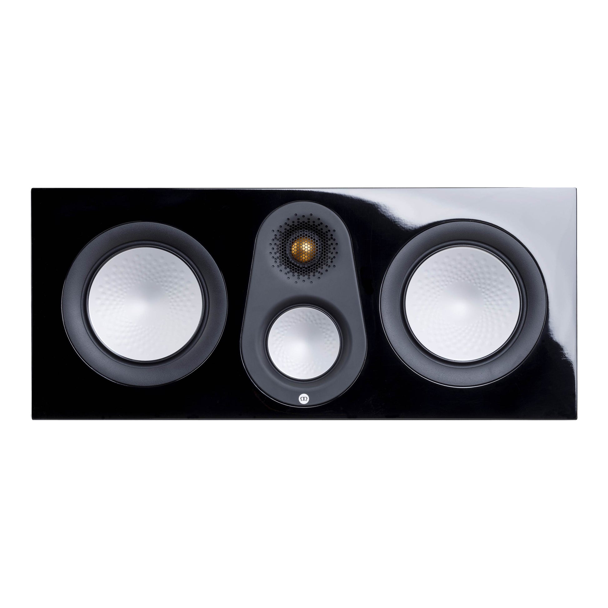 Three-way speaker system on a white background