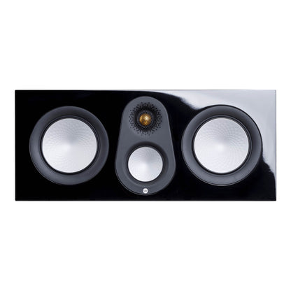 Three-way speaker system on a white background