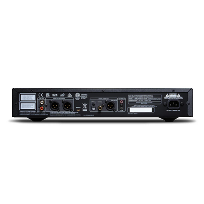 Back view of NAD C589 CD Player on white background