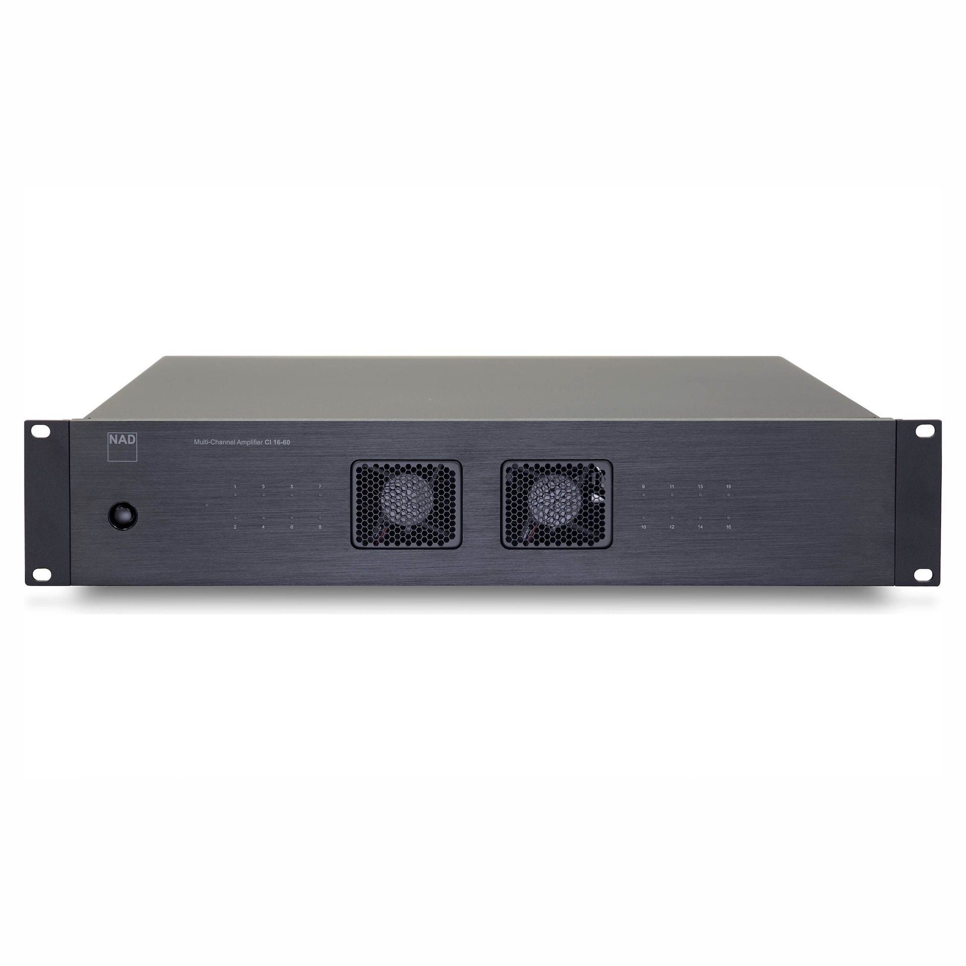 NAD CI 16-60 DSP 16 Channel Amplifier on white background