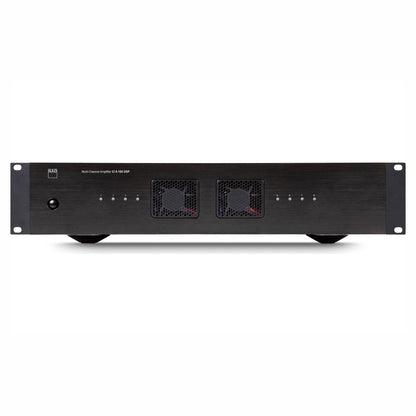 Front of NAD CI 8-150 DSP 8 Channel Amplifier on white background