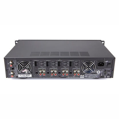 Rear of NAD CI 980 8 Channel Amplifier on white background
