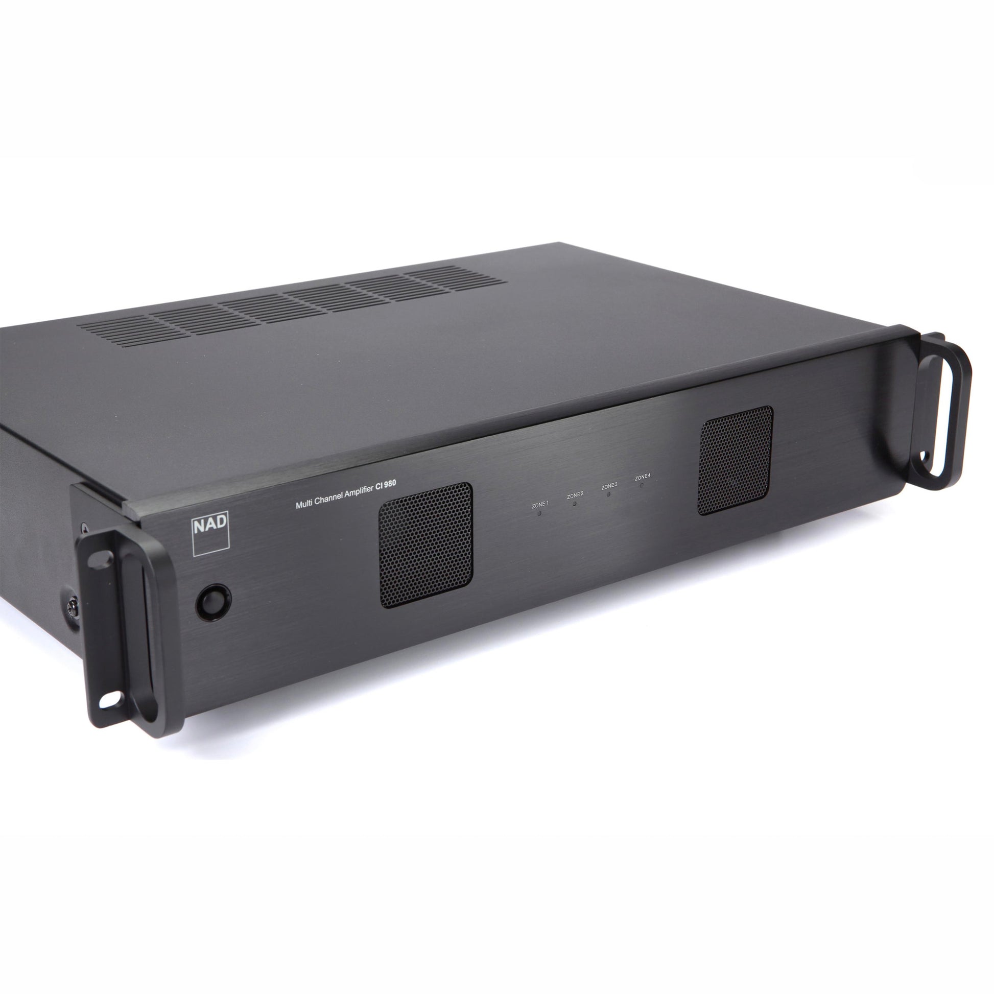 Angle of NAD CI 980 8 Channel Amplifier on white background