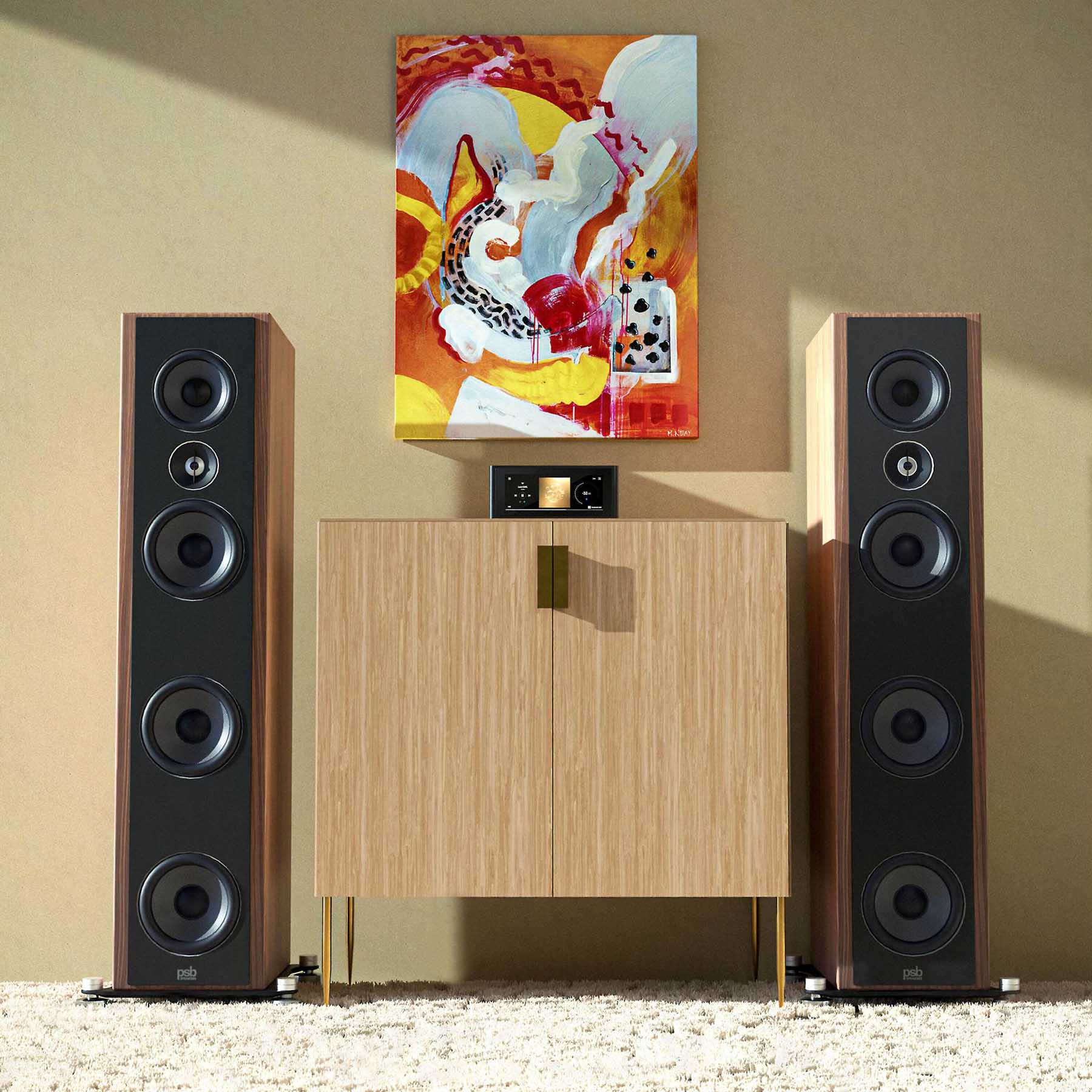 NAD M10 V3 BluOS Streaming Amplifier - Lifestyle View (Speakers Not Included)