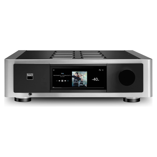 Front view of NAD Masters M66 on white background