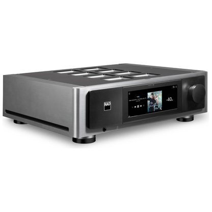 Front angle of NAD Masters M66 on white background