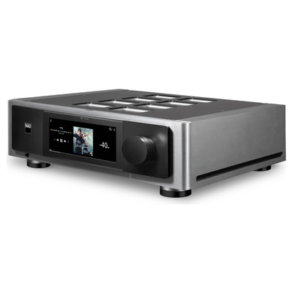 Front angle of NAD Masters M66 on white background