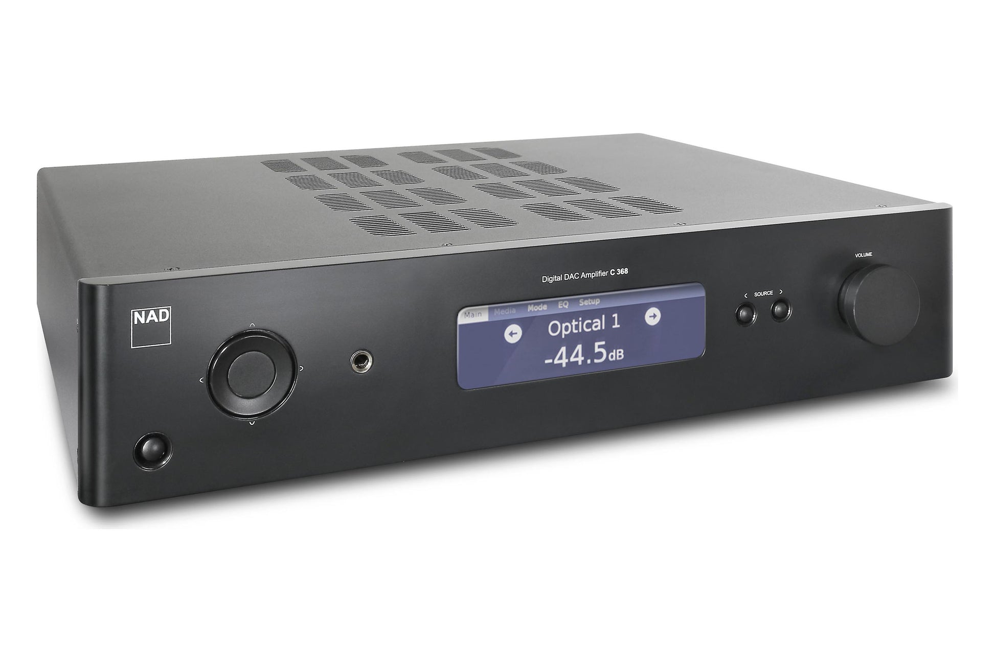 NAD C368 Stereo Integrated Amplifier - Front angle view.
