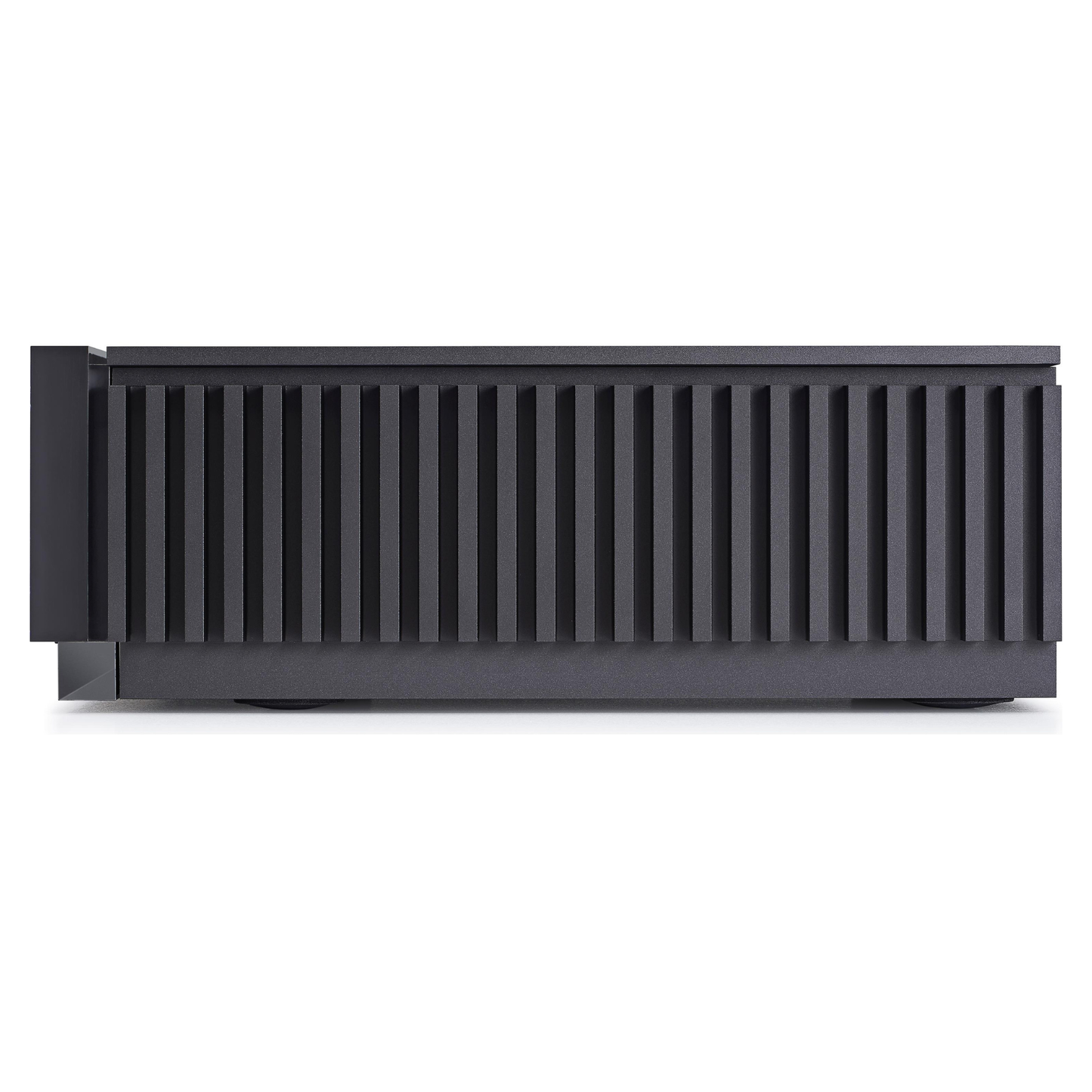 Side view of Naim Uniti Atom Streaming Amplifier on white background