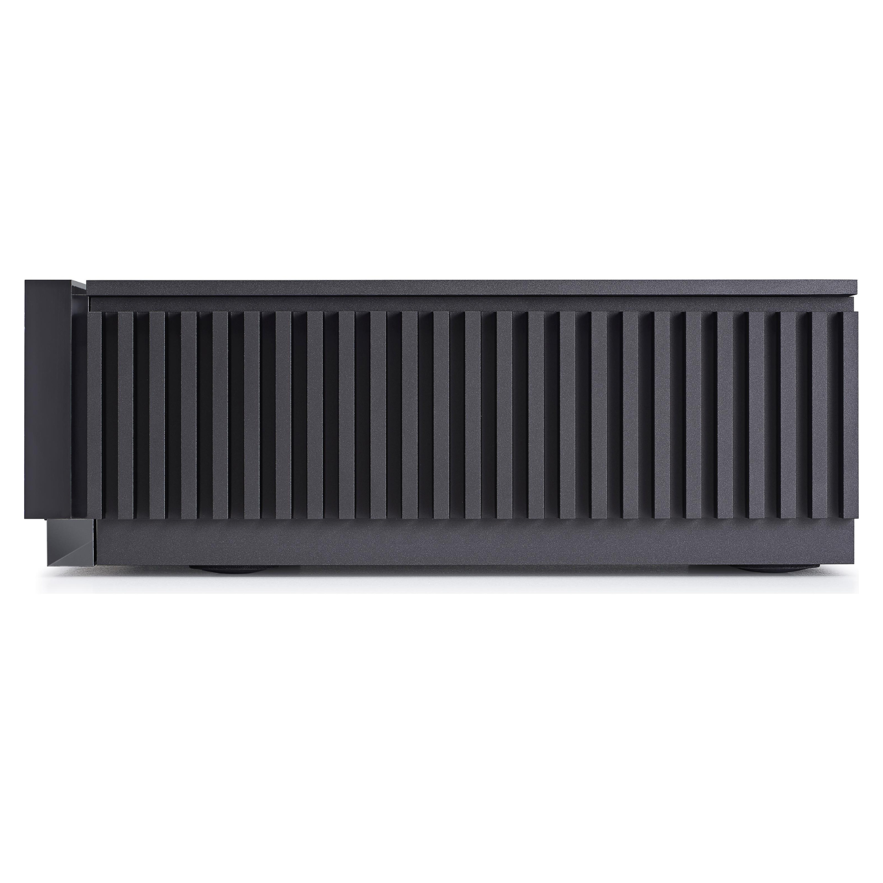 Side view of Naim Uniti Atom Streaming Amplifier on white background