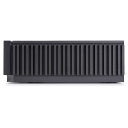 Side view of Naim Uniti Atom Streaming Amplifier on white background