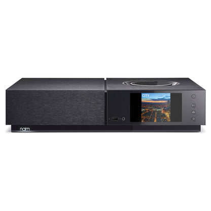 Front view of Naim Uniti Nova Streaming Amplifier on white background