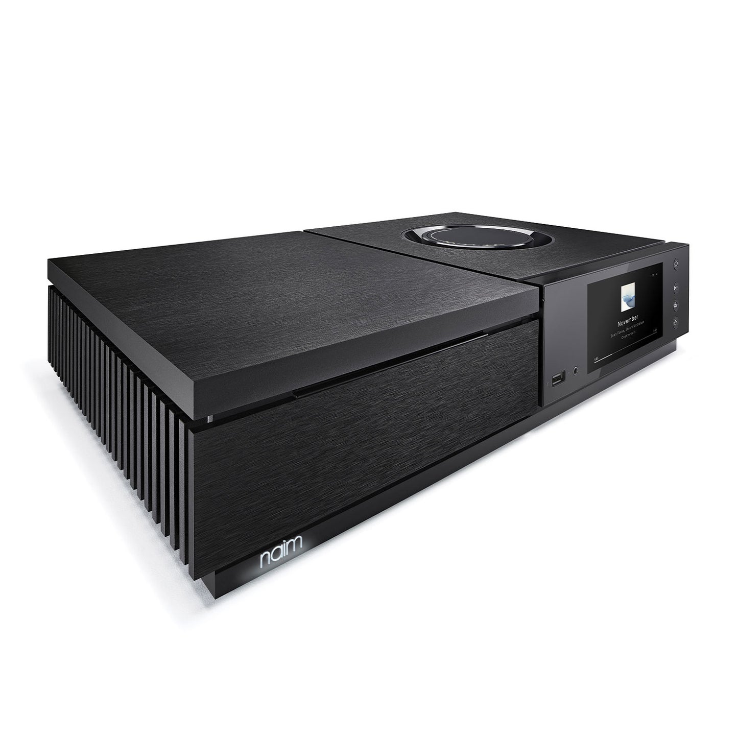 Close up of Naim Uniti Star Streaming Amplifier on white background