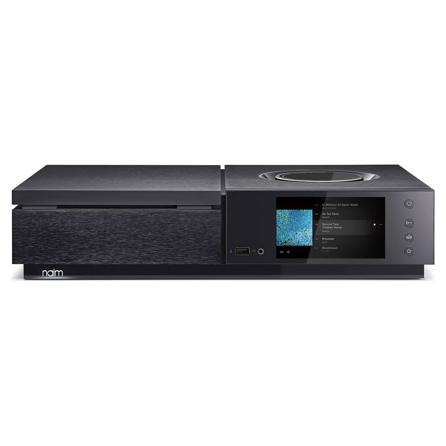 Front view of Naim Uniti Star Streaming Amplifier on white background