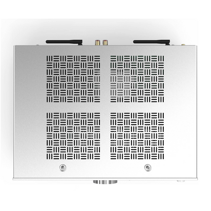 Top of silver Onkyo A-50 Network Integrated Amplifier