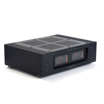 Angle of black Onkyo M-80 Power Amplifier