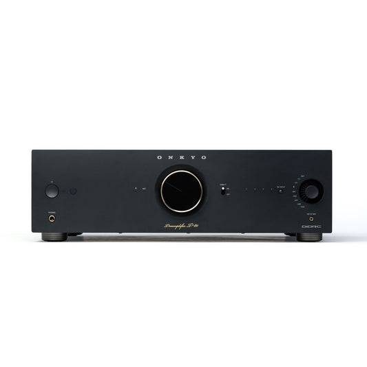 Front of black Onkyo P-80 Network Preamplifier