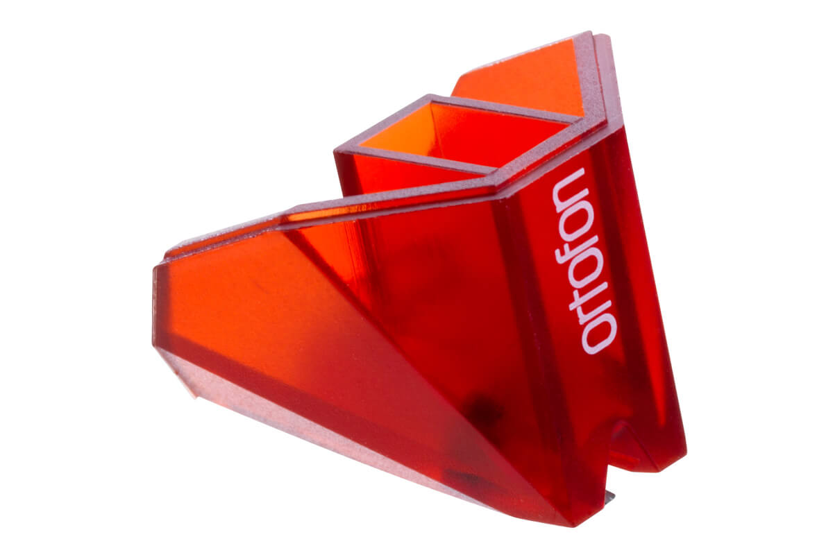 Ortofon Stylus 2M Red Replacement Styli - Angle view.