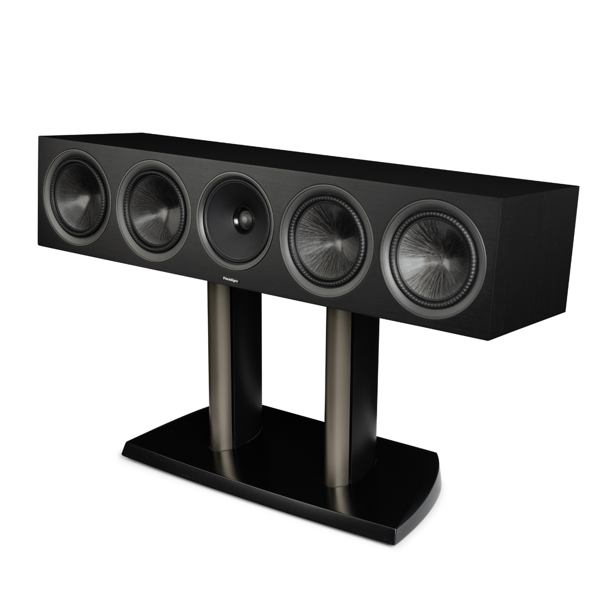 Black Walnut Paradigm Premier 620C v2 Centre Speaker on stand