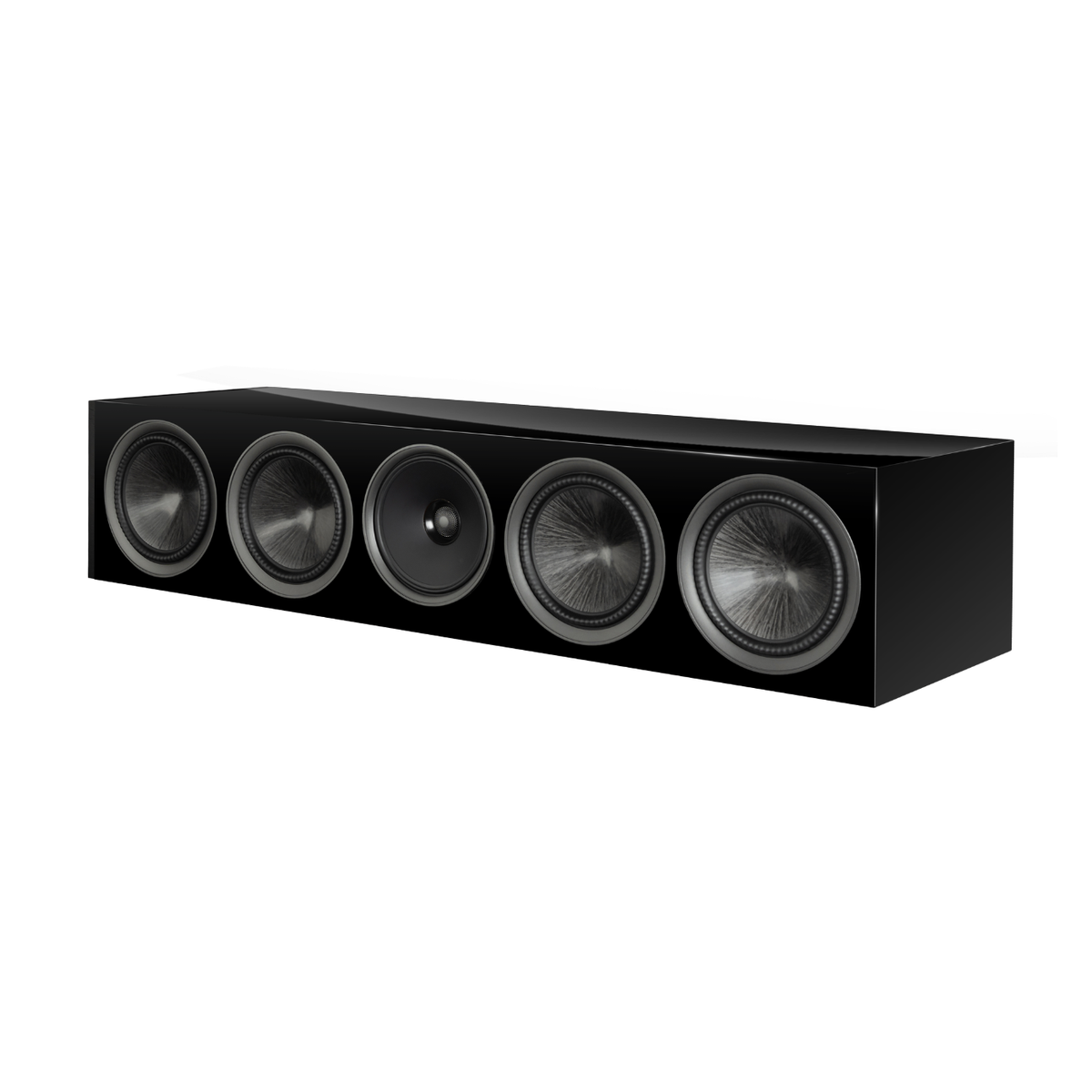 Piano Black Paradigm Premier 620C v2 Centre Speaker on white background