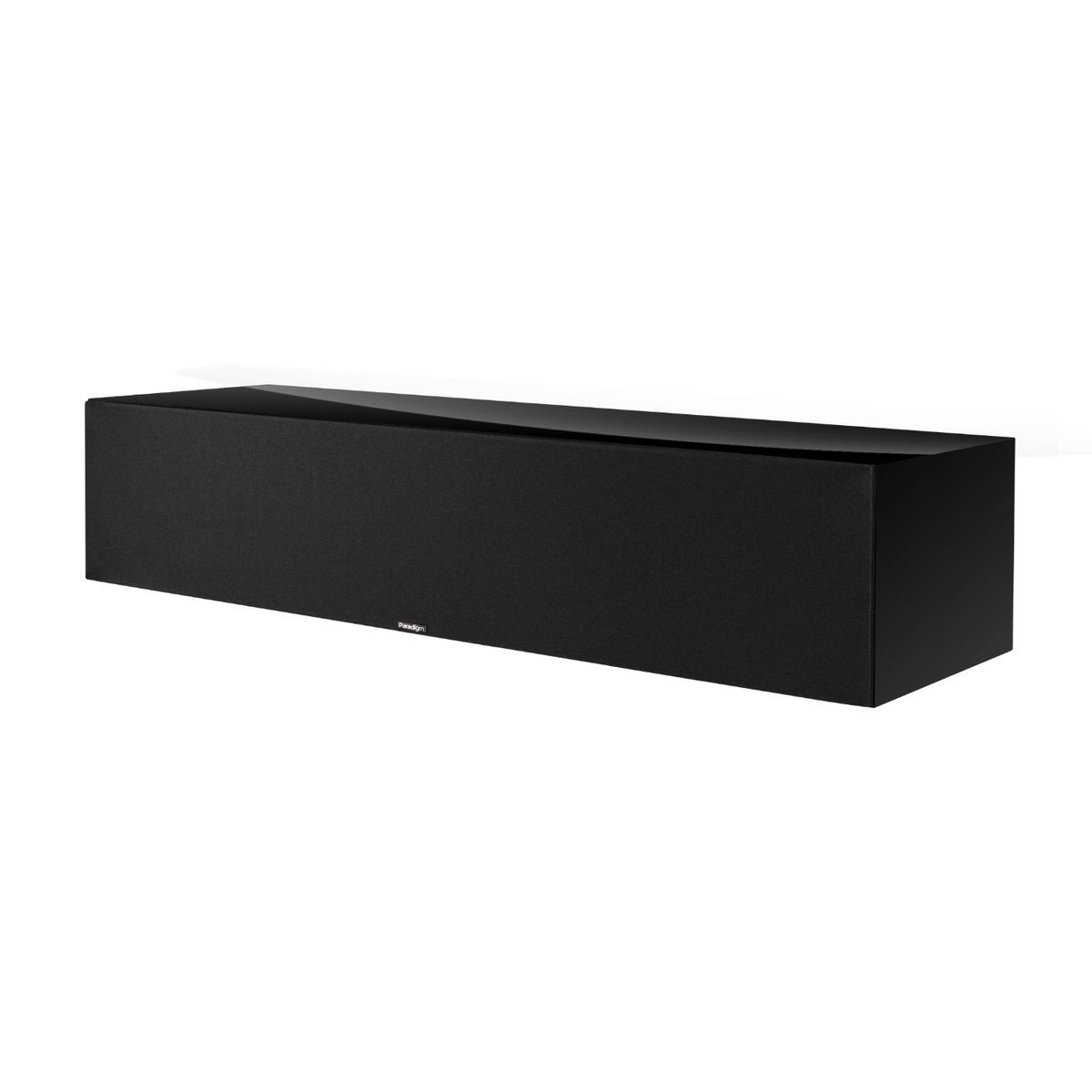 Piano black Paradigm Premier 620C v2 Centre Speaker on white background
