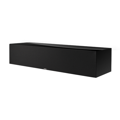 Piano black Paradigm Premier 620C v2 Centre Speaker on white background