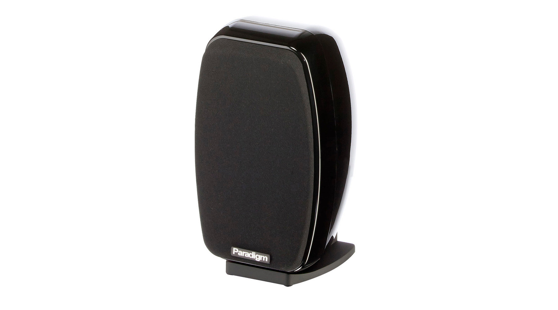 Paradigm Cinema 100 2.0 On Wall / Satellite Speakers - Front view with grille on.