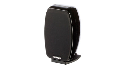 Paradigm Cinema 100 2.0 On Wall / Satellite Speakers - Front view with grille on.