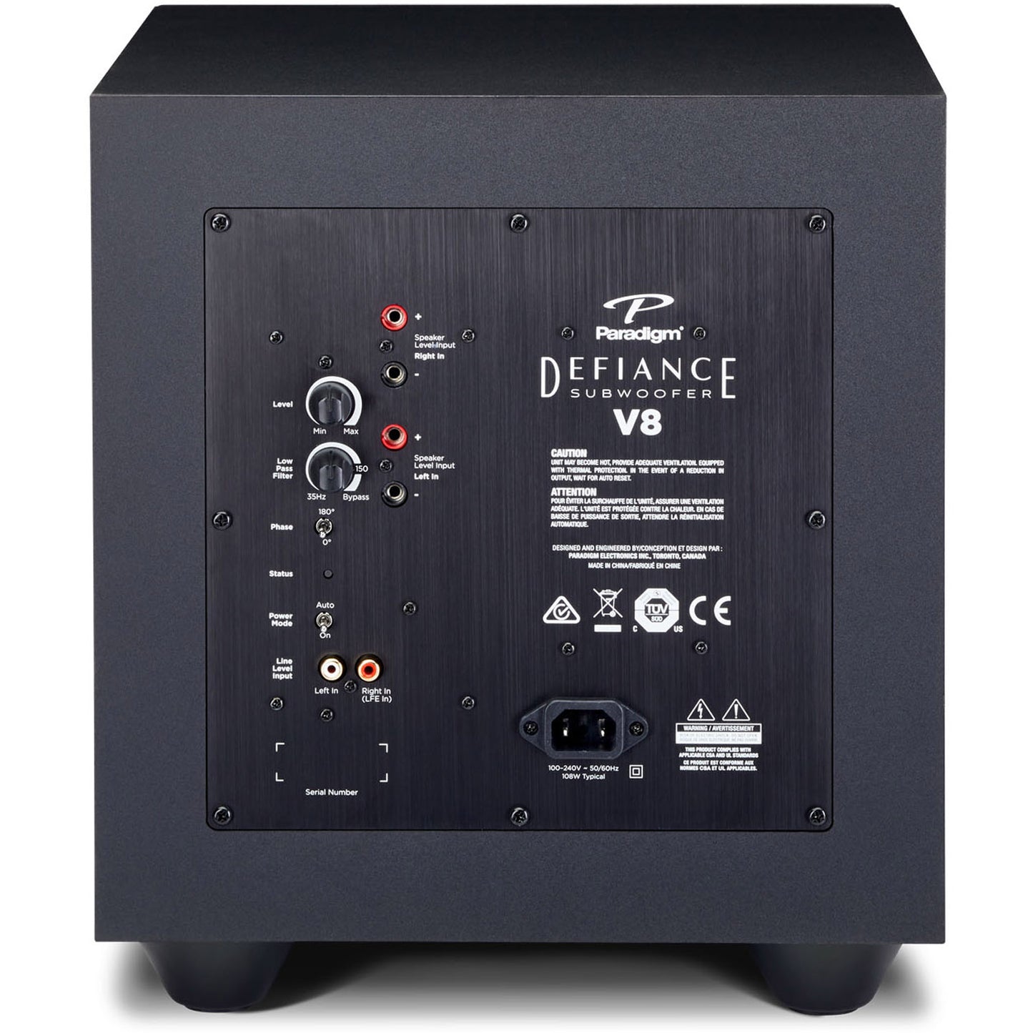 Paradigm Defiance V8 Subwoofer