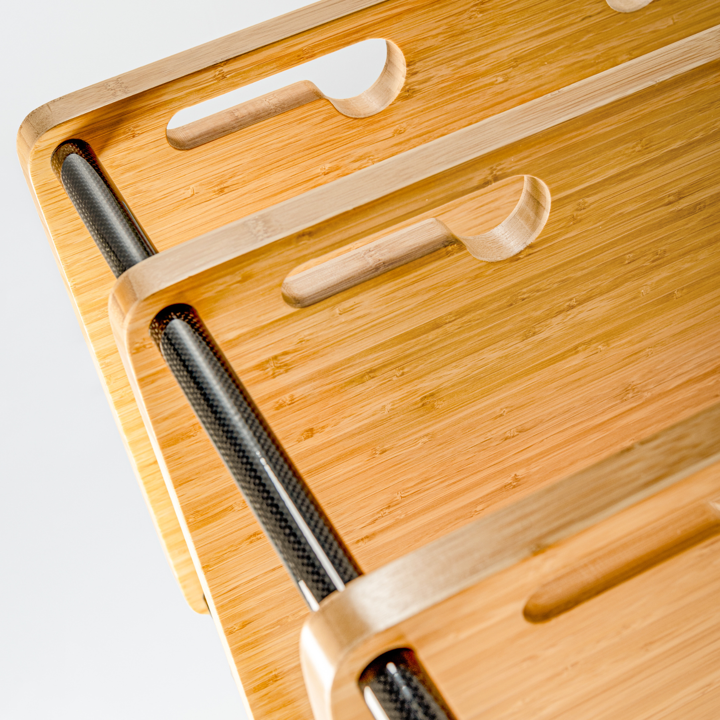 PlenQ Bamboo 4 Hi-Fi Rack on white background