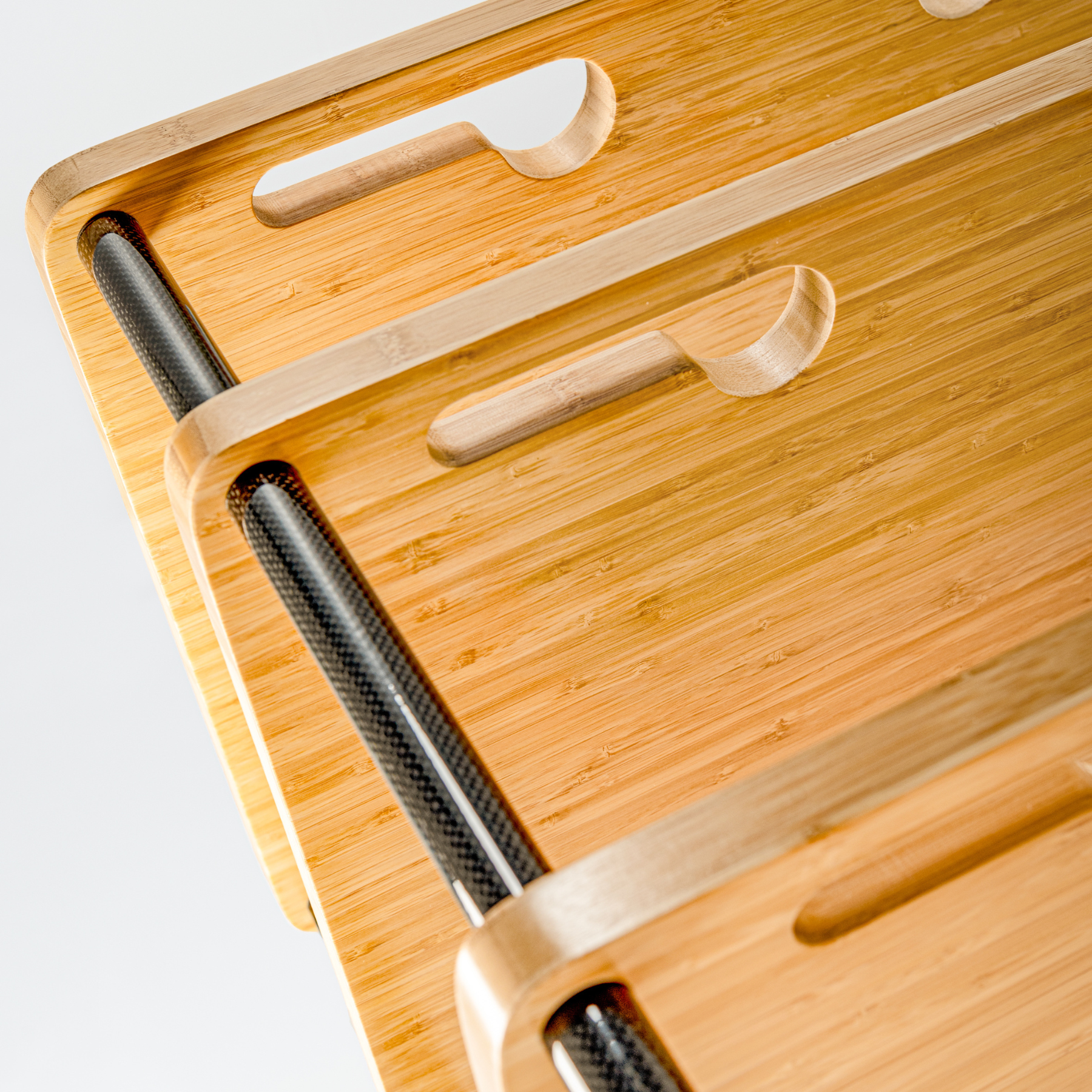 PlenQ Bamboo 4 Hi-Fi Rack on white background