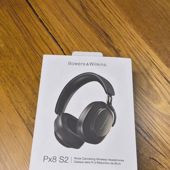 Black Bowers & Wilkins PX8 S2 unboxing video.