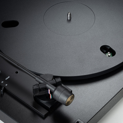 Close up of Pro-Ject A1.2 Automat Turntable