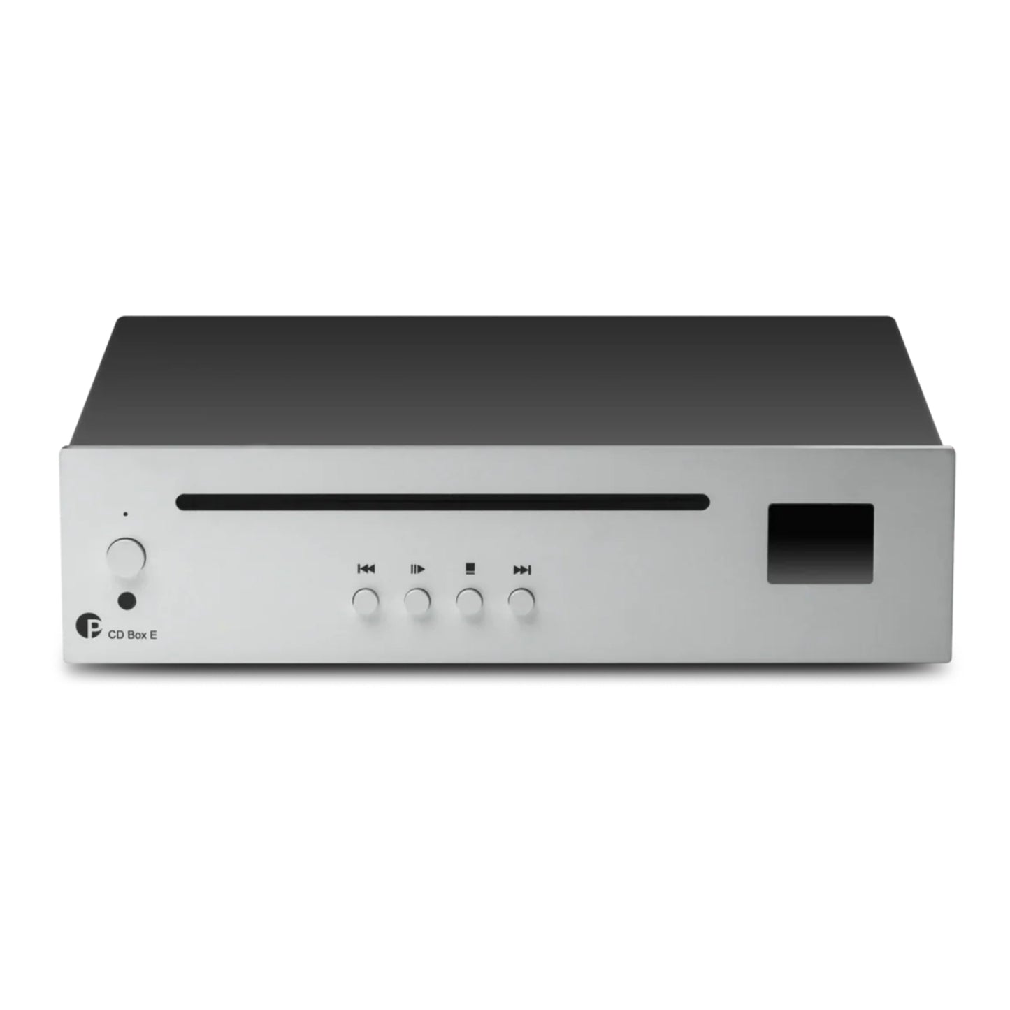 Silver Pro-Ject CD Box E CD Player on white background