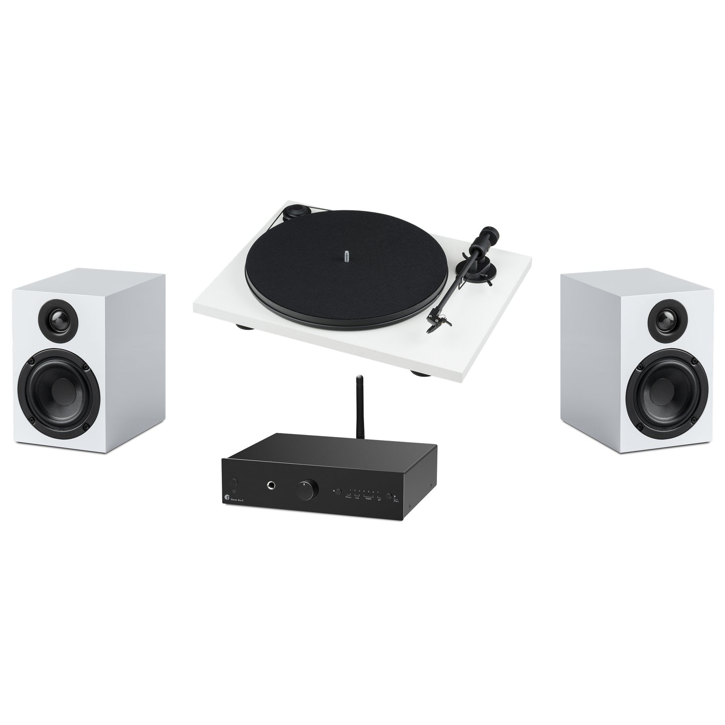 Pro-Ject Perfect Primary Pack III in white on white background
